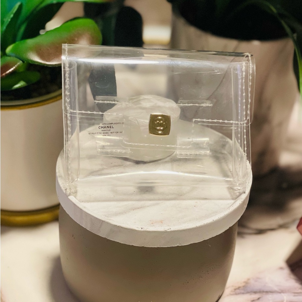 Clear Transparent Plastic CC Makeup Waist cosmetic pouch